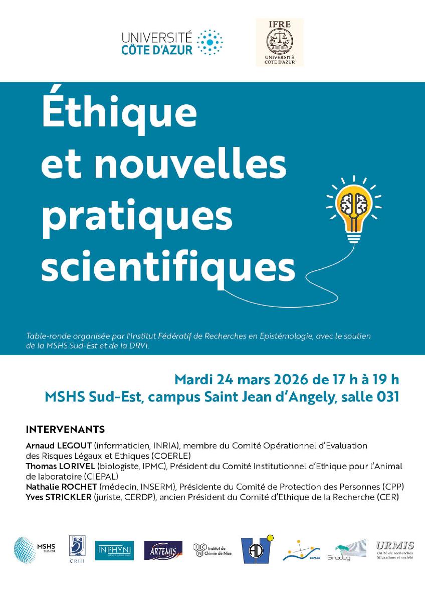 Ethique et nouvelles pratiques scientifiques